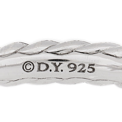 David Yurman Sterling Silver Diamond Petite Starburst Ring 52 6 4 of 5