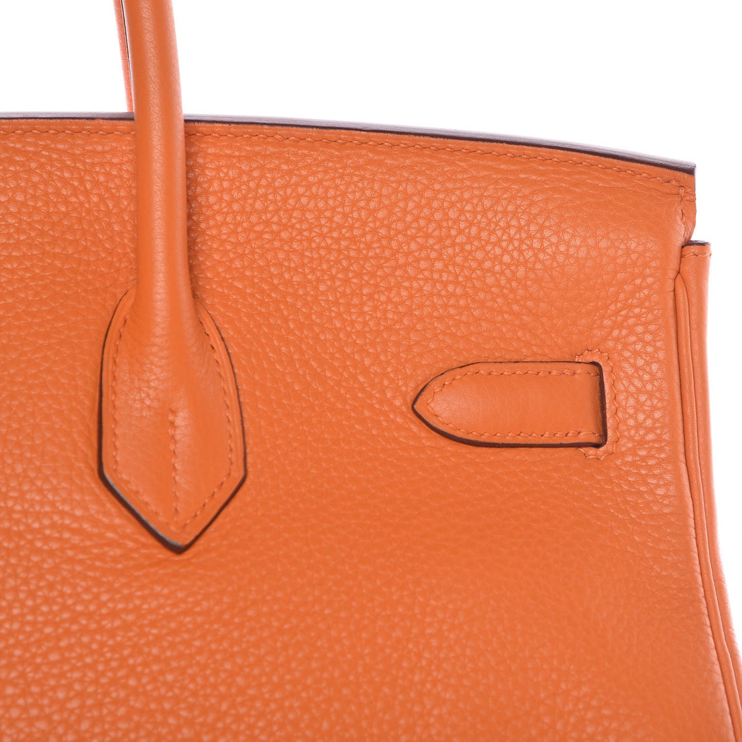 Taurillon Clemence Birkin 35 Orange