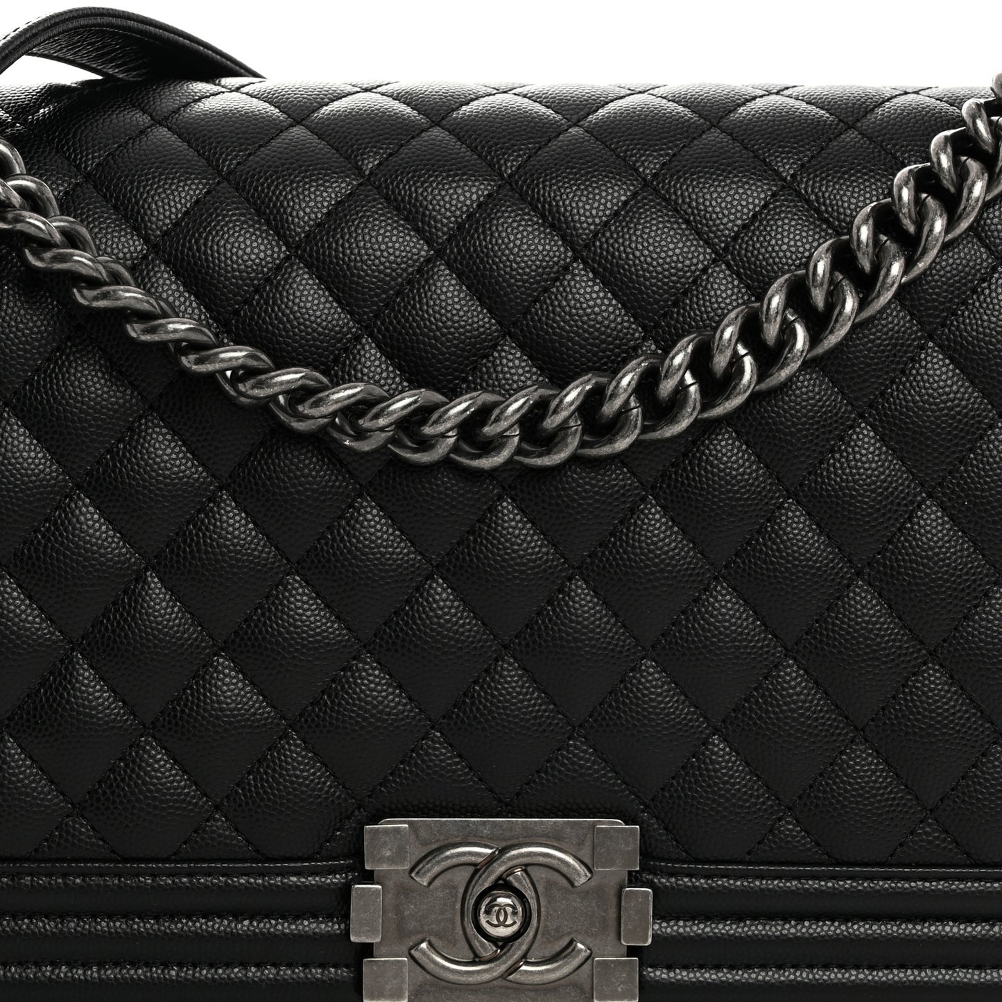 Caviar Quilted New Medium Boy Flap Black