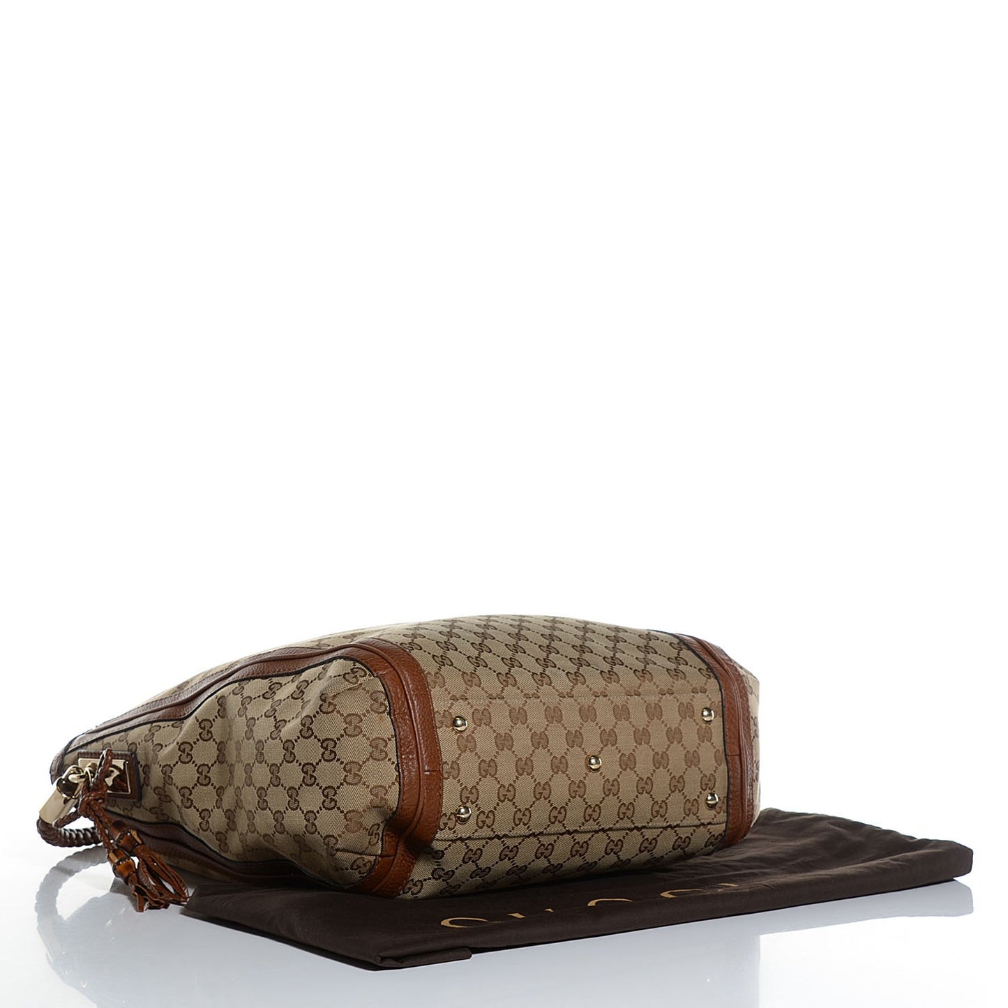 Monogram Cellarius Calfskin Large Bella Hobo Beige Ebony Cuir
