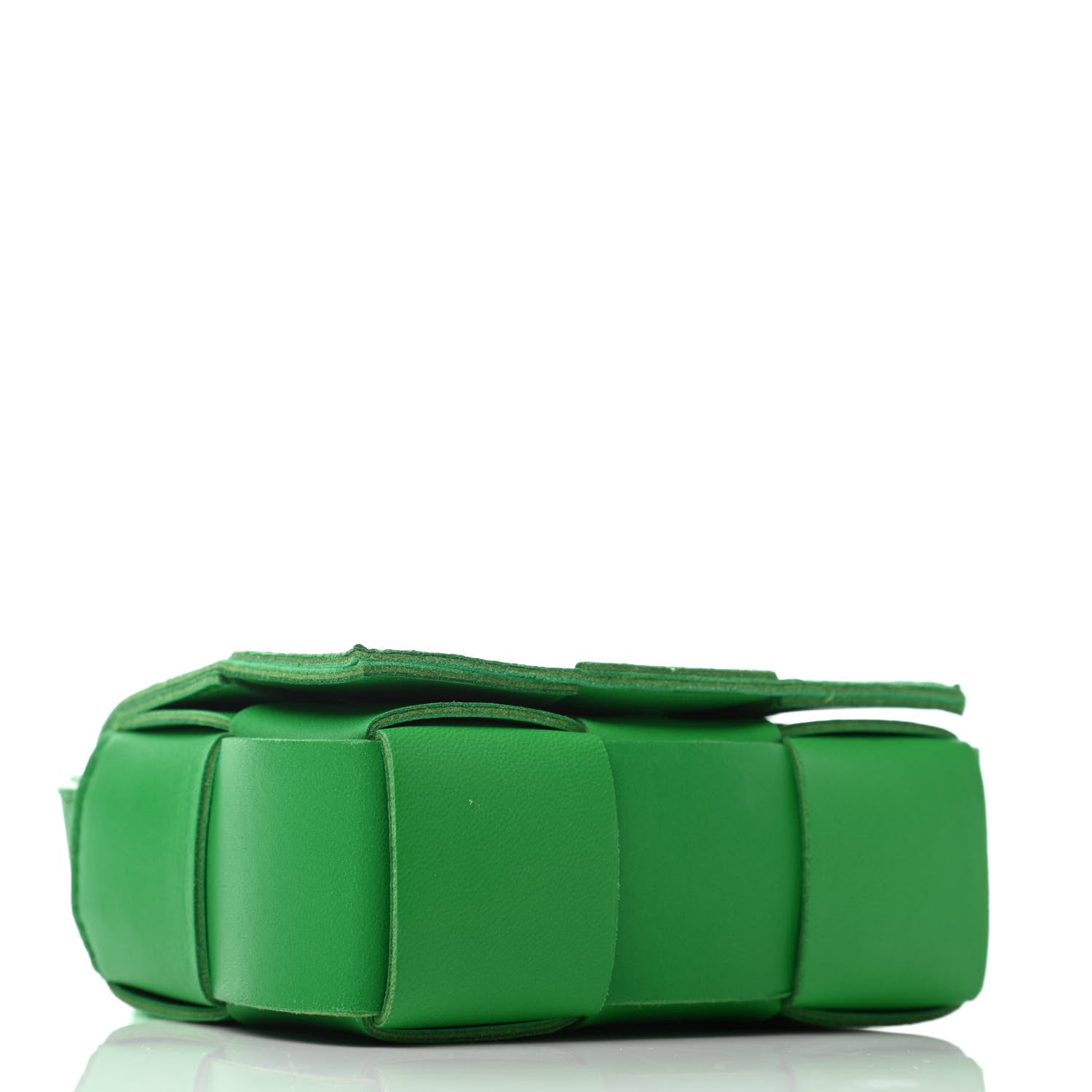 Bottega Veneta Lambskin Maxi Intrecciato Extra Mini Cassette Crossbody Bag Parakeet 3 of 4