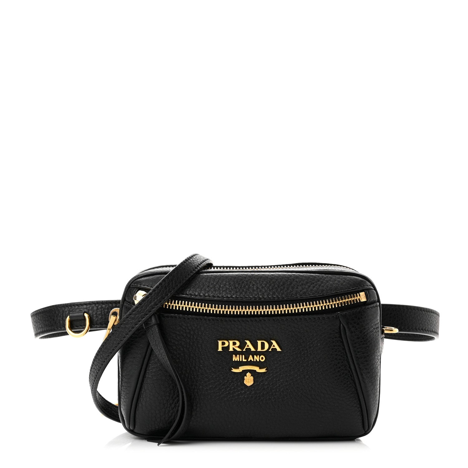 Prada Vitello Daino Belt Bag Black 1 of 10