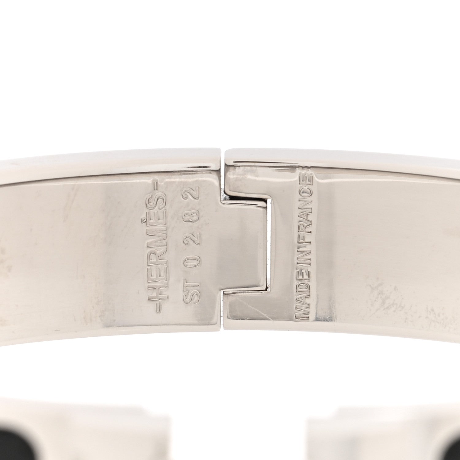 Hermes Enamel Narrow Clic Clac H Bracelet PM Black 4 of 5