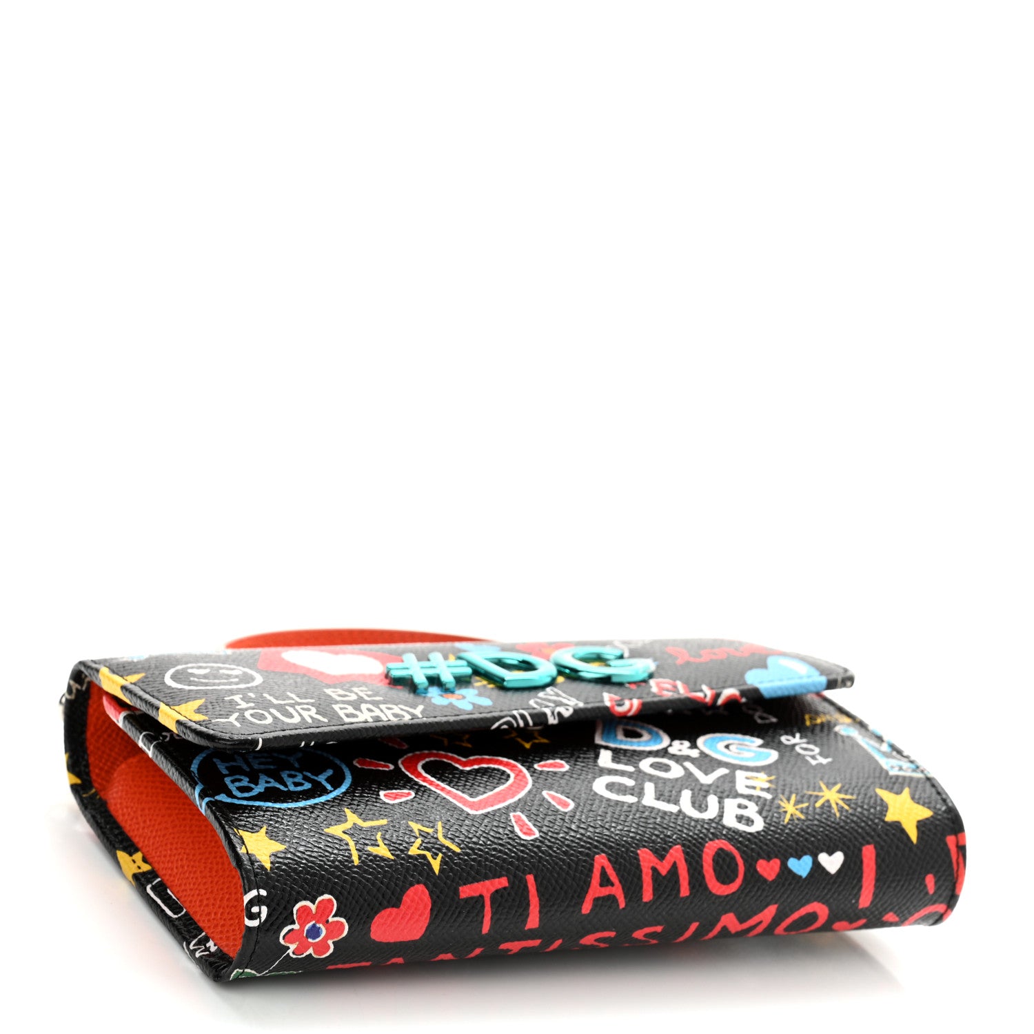 Dolce & Gabbana Dauphine Graffiti Print Mini Sicily Von Satchel Black Multicolor 4 of 10