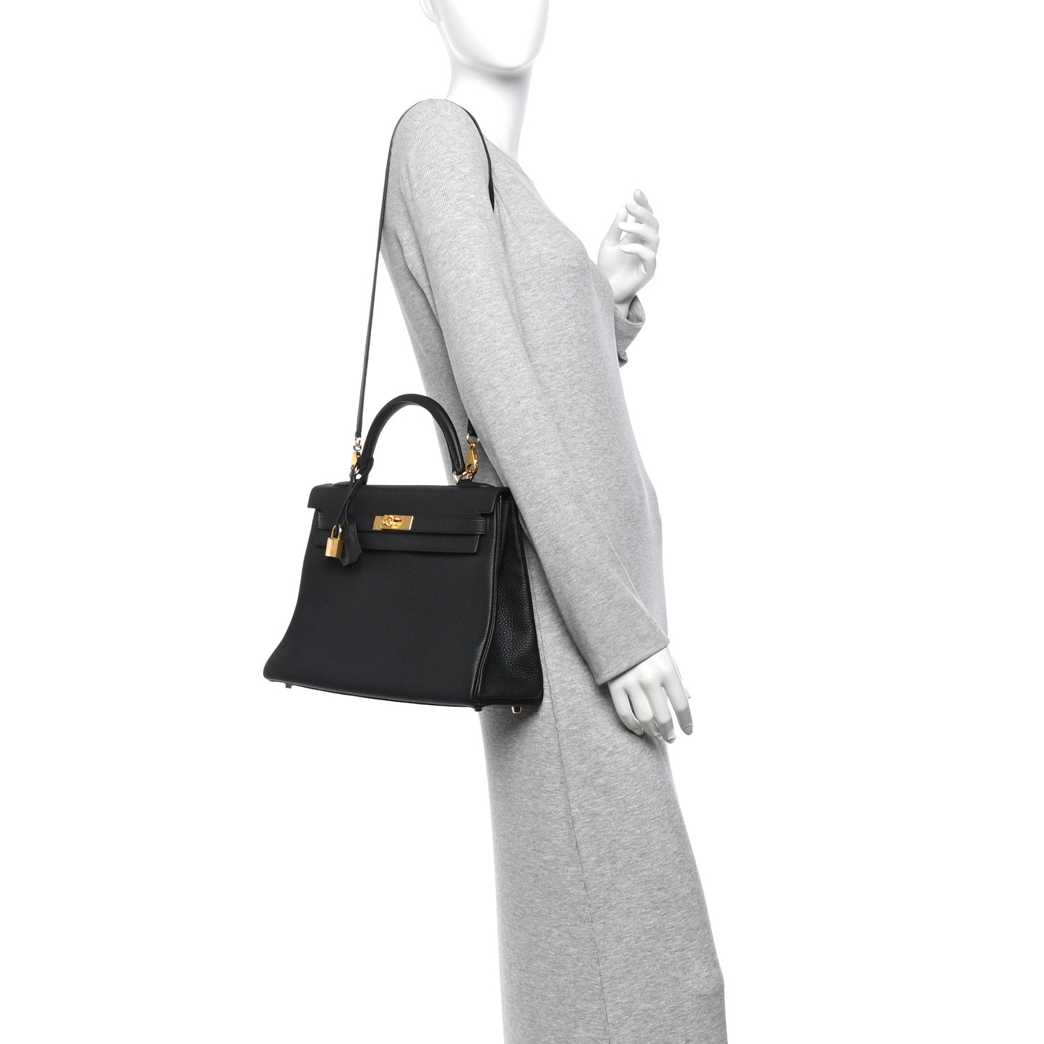 Hermes Togo Kelly Retourne 32 Black 2 of 12