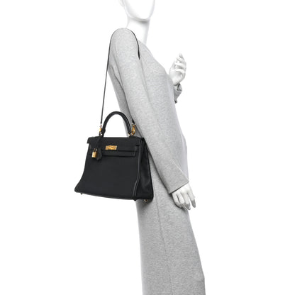 Hermes Togo Kelly Retourne 32 Black 2 of 12