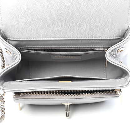 Chanel Caviar Quilted Small Business Affinity Flap Grey 5 of 8