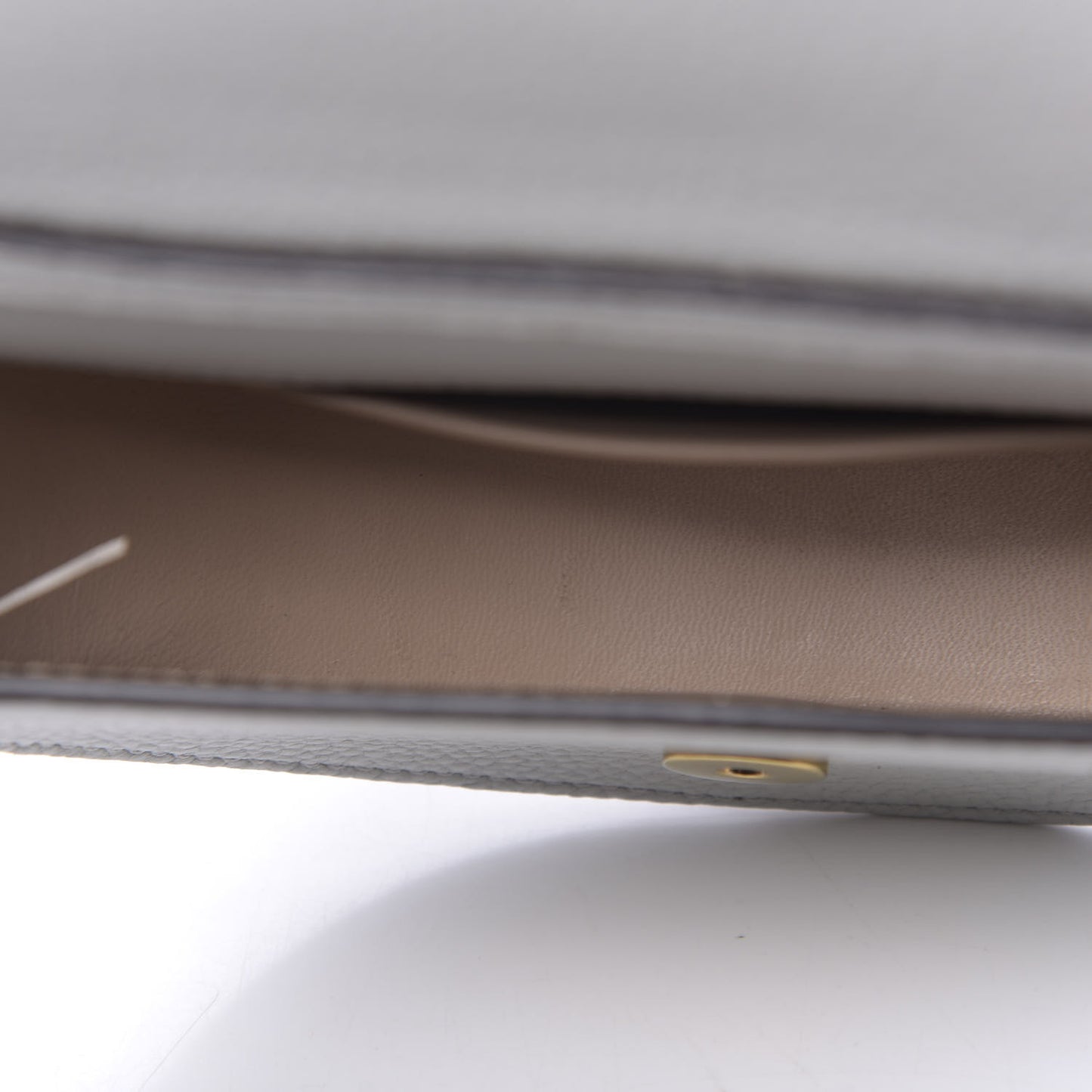 Calfskin Small Nile Bracelet Minaudiere Bag Airy Grey