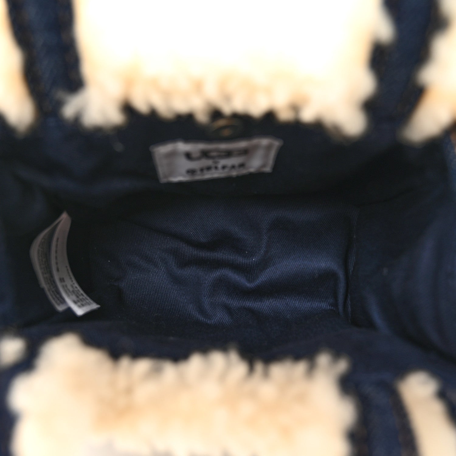 Telfar X UGG Denim Shearling Small Shopping Bag Raw Denim 5 of 10
