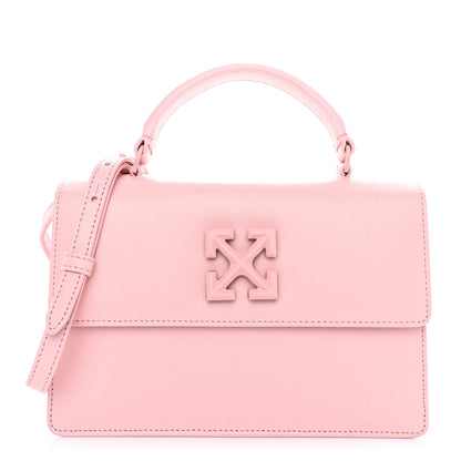 Off-White Saffiano Jitney 1.4 Top Handle Bag Pink 1 of 10
