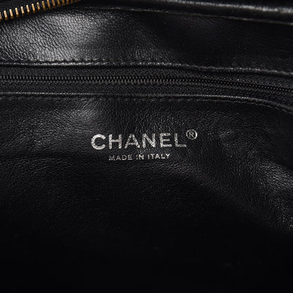 Chanel Metallic Aged Calfskin Quilted Large Reissue Camera Case Black 6 of 14