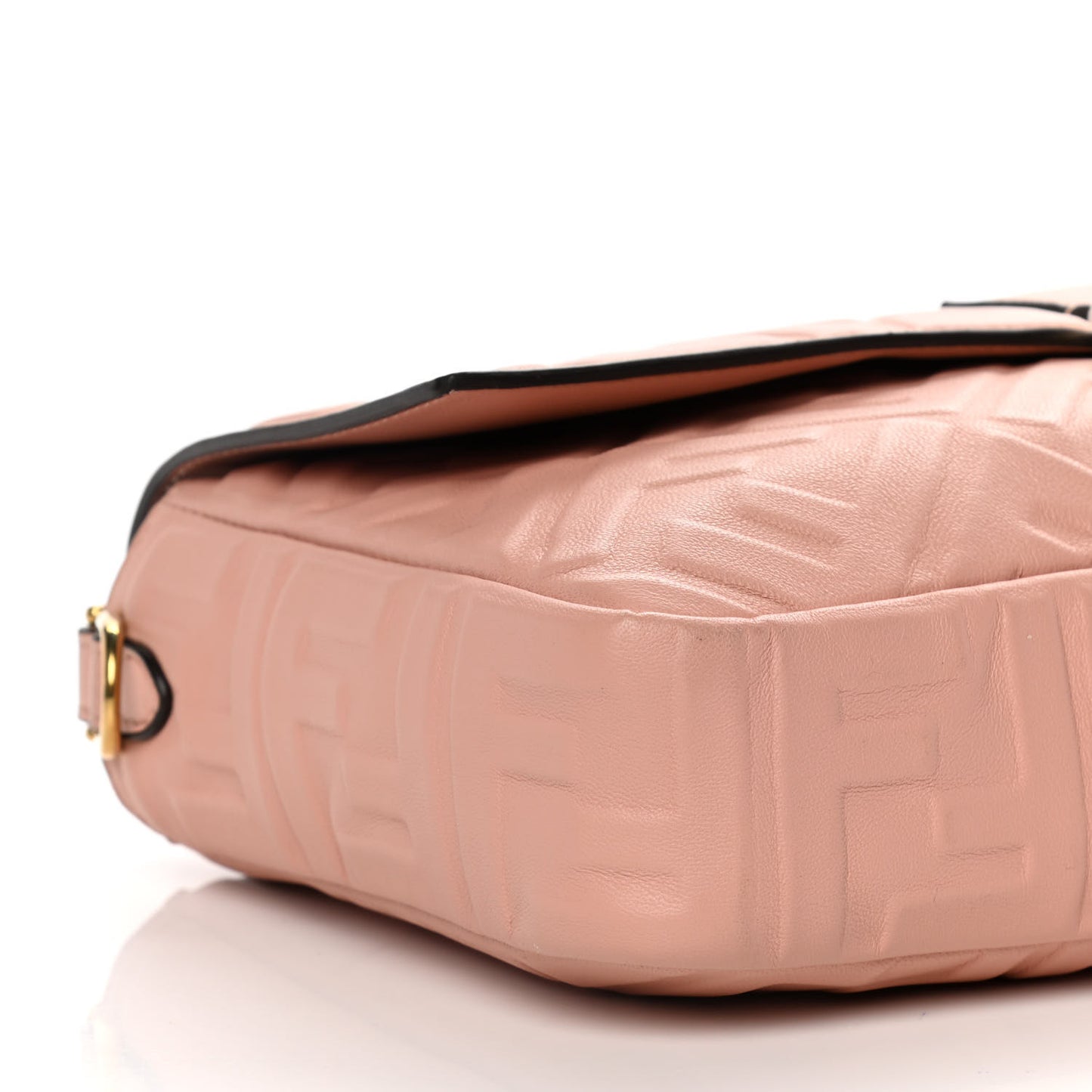 Nappa FF 1974 Embossed Large Baguette Rosa Bourbon