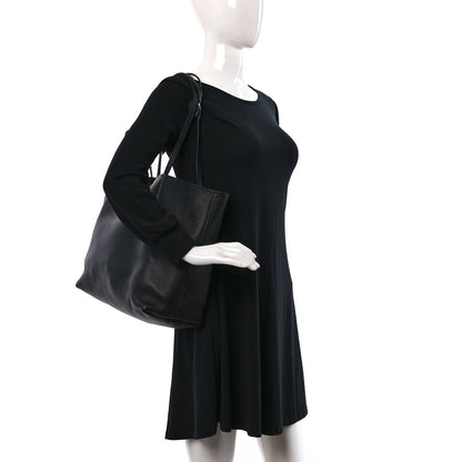 Prada Vitello Daino Small Concept Shopper Tote Black Astrale 2 of 12