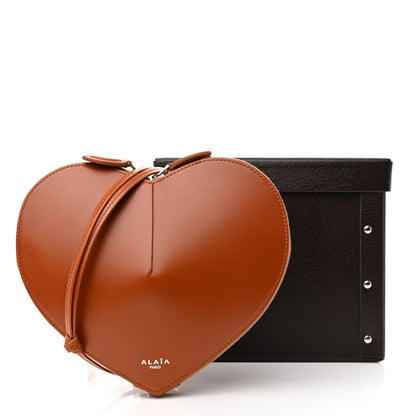 Alaia Lux Calfskin Le Coeur Bag Cognac 11 of 11