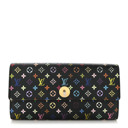 Louis Vuitton Monogram Multicolor Sarah Wallet Black Grenade 1 of 15