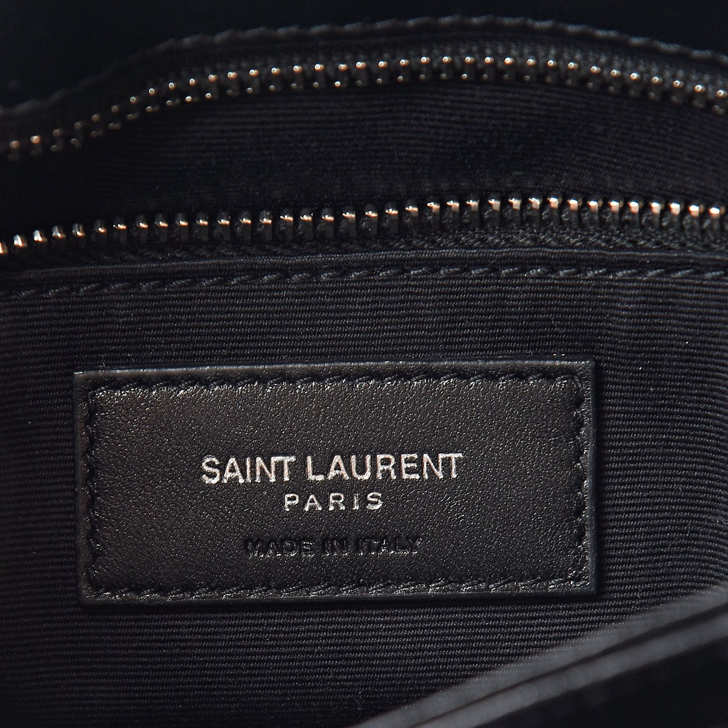 Calfskin Y Quilted Monogram Toy Loulou Crossbody Bag Black
