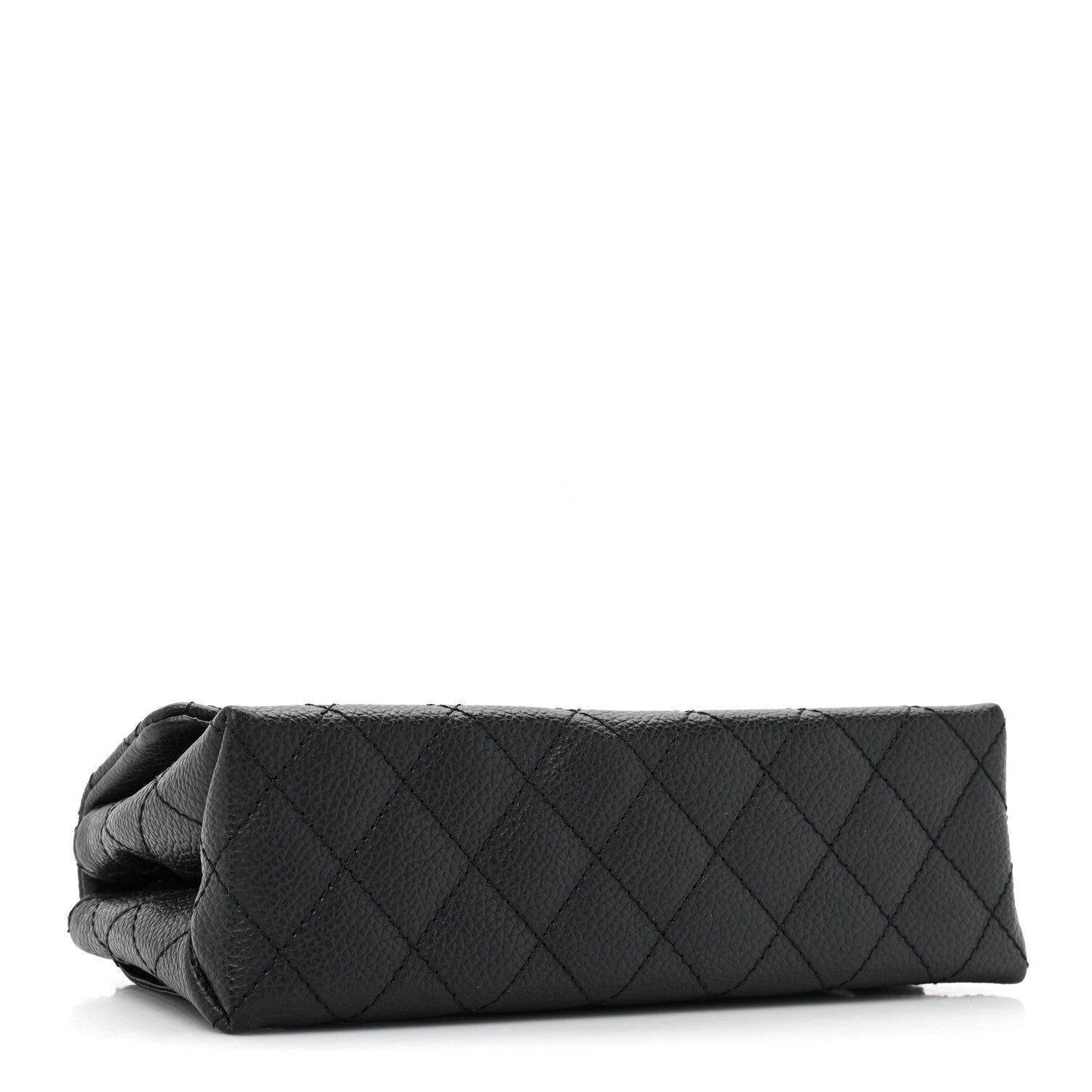 Chanel Grained Calfskin Quilted 2.55 Reissue Flap Belt Bag Clutch Black 4 of 9