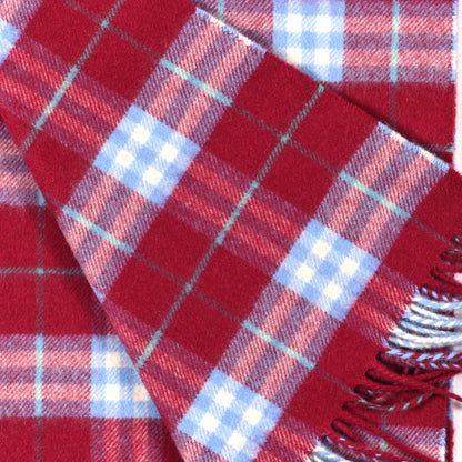 Burberry Cashmere Vintage Check Scarf Damson Pink 2 of 3