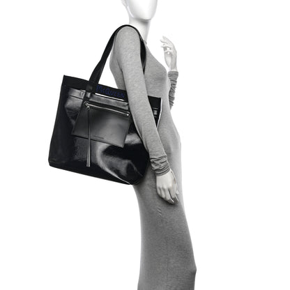 Alexander McQueen Coated Canvas Logo Shopper Tote Black 2 of 11