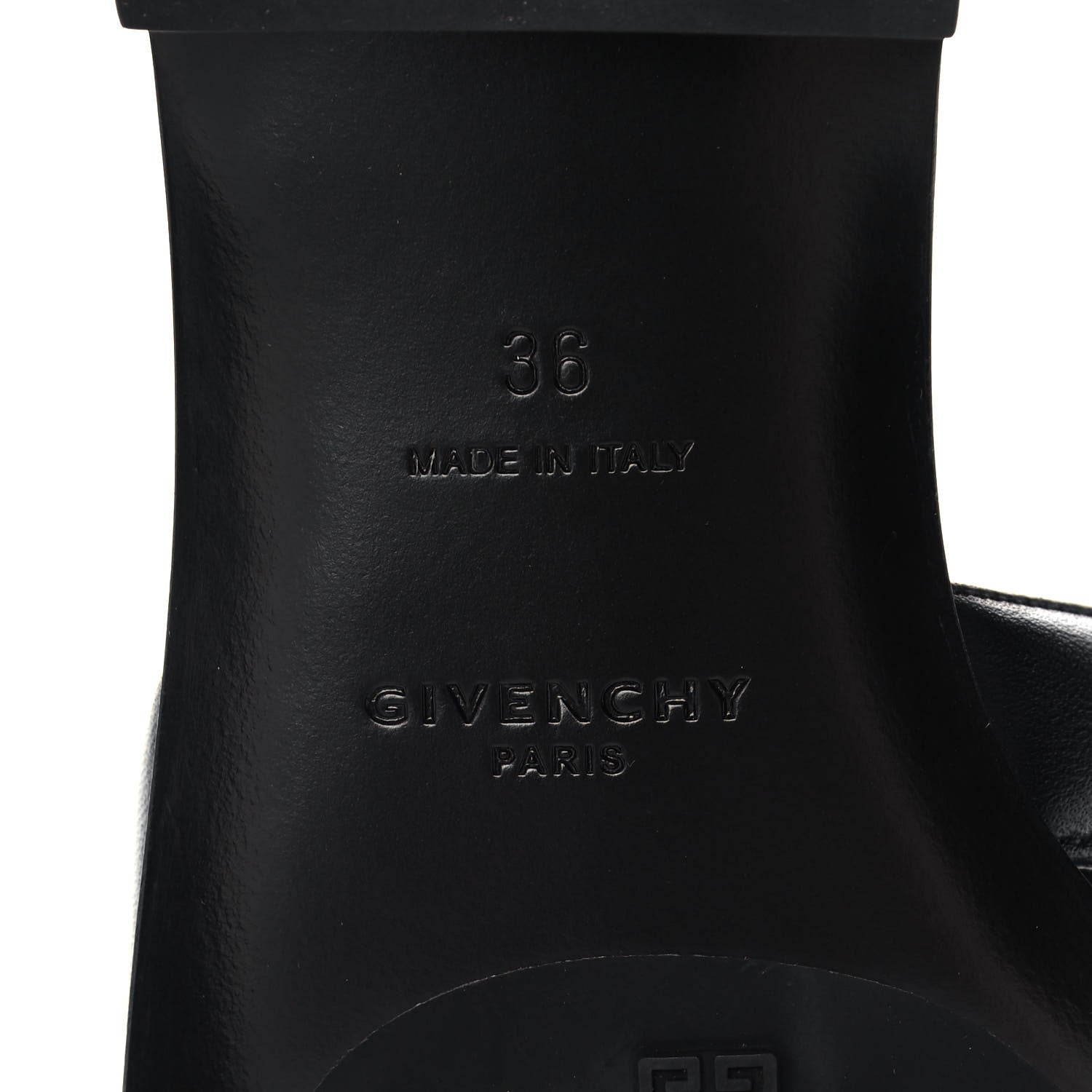 Givenchy Nappa G Flat Sandals 36 Black 9 of 10