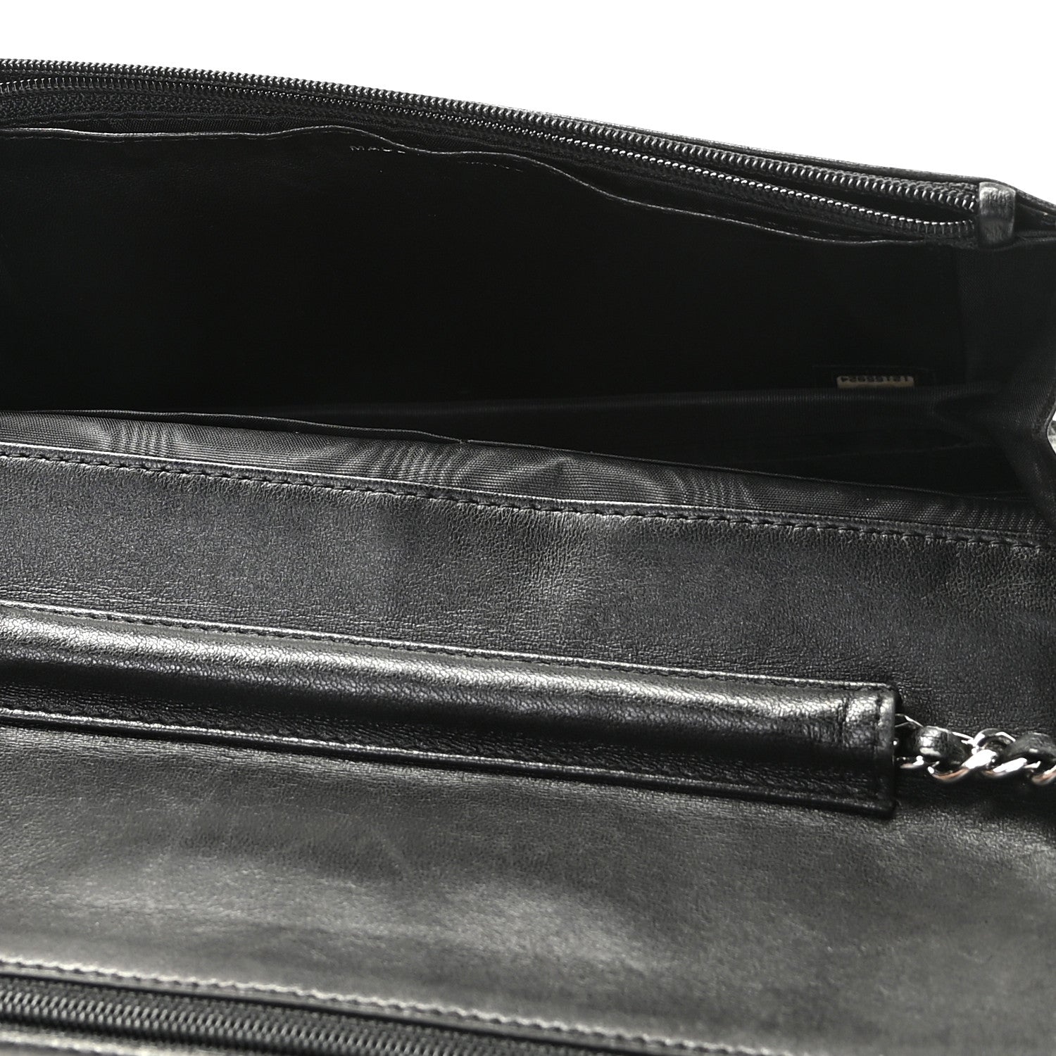 Chanel Caviar Timeless CC Wallet On Chain WOC Black 5 of 12