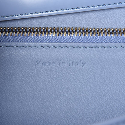 Celine Spazzolato Calfskin Medium Classic Box Flap Bag Porcelain 7 of 9