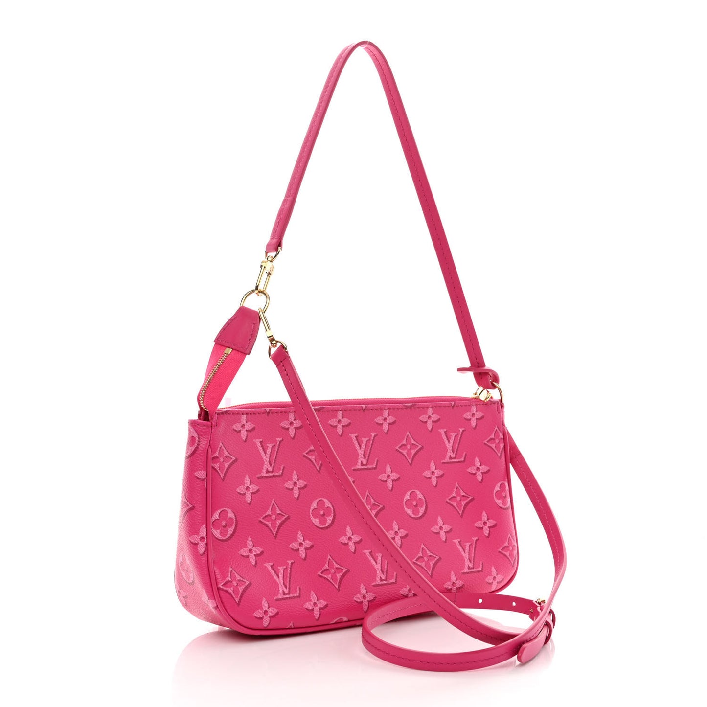 Monogram Fall For You Maxi Multi Pochette Accessories Fuchsia