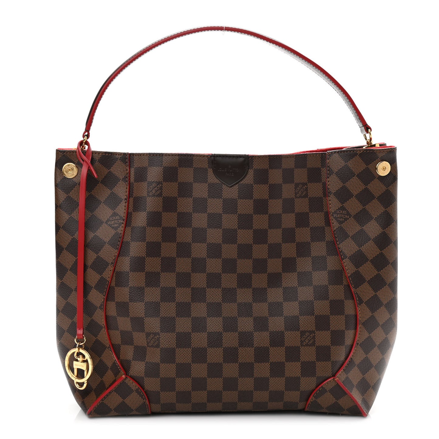 Damier Ebene Caissa Hobo Cherry