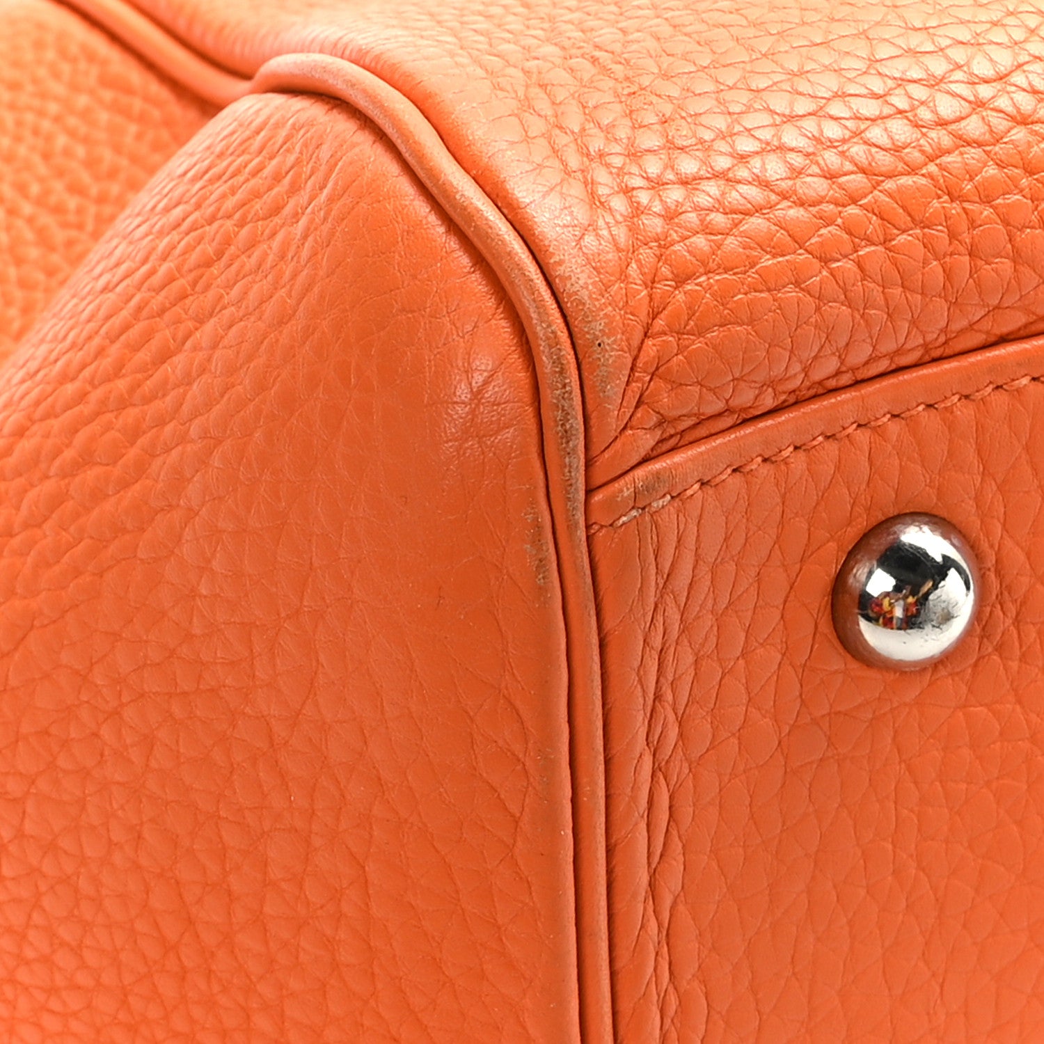 Hermes Taurillon Clemence Paris Bombay 37 Orange 9 of 13