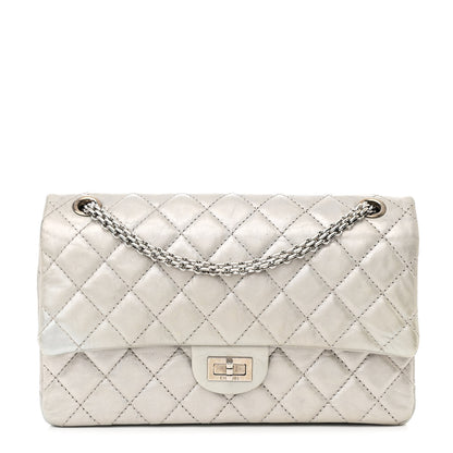Chanel Metallic Lambskin Quilted 2.55 Reissue 226 Flap Silver 1 of 14