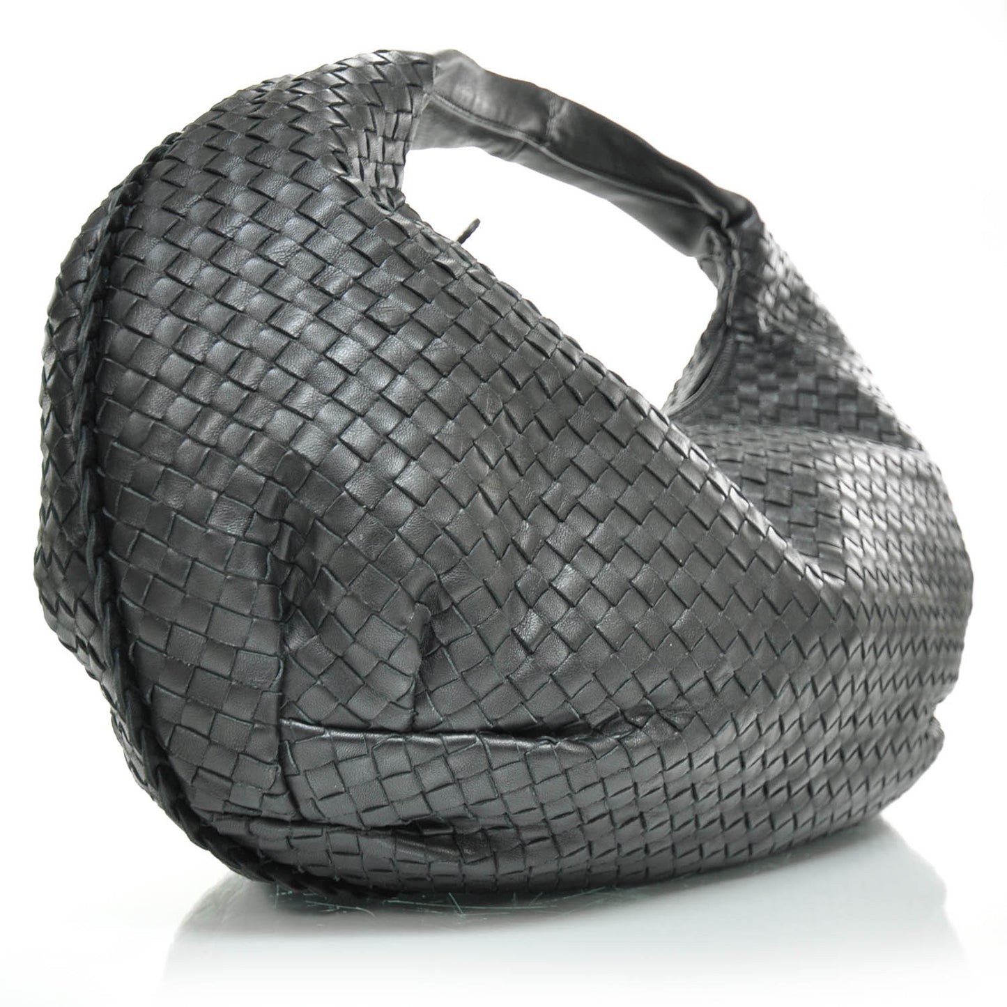 Nappa Intrecciato Belly Veneta Nero Black