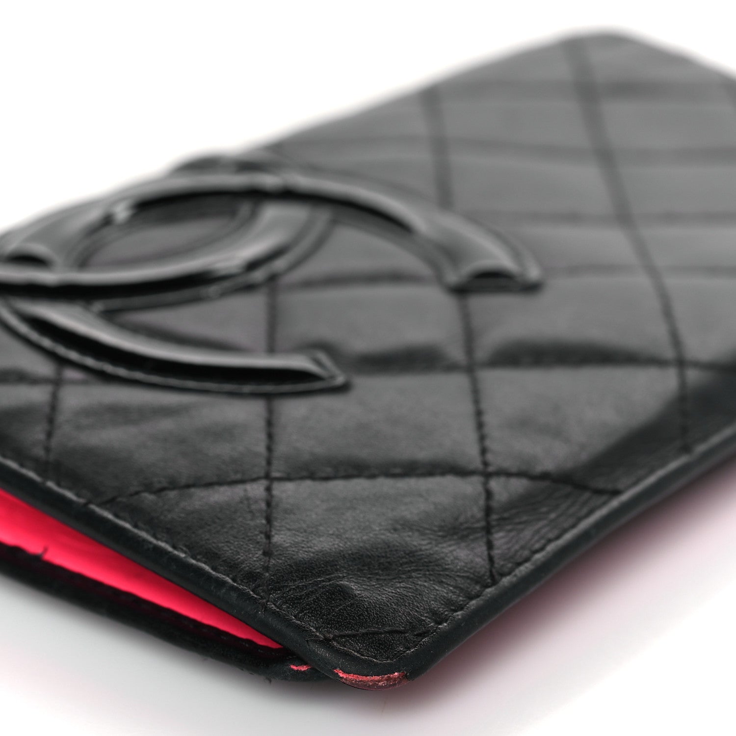 Chanel Calfskin Quilted Cambon Yen Wallet Black 9 of 15
