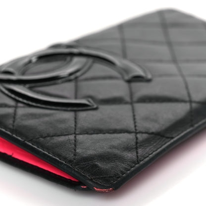 Chanel Calfskin Quilted Cambon Yen Wallet Black 9 of 15