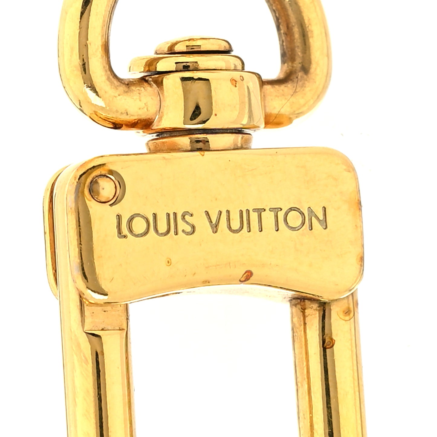LV Circle Bag Charm Key Holder Pink Red
