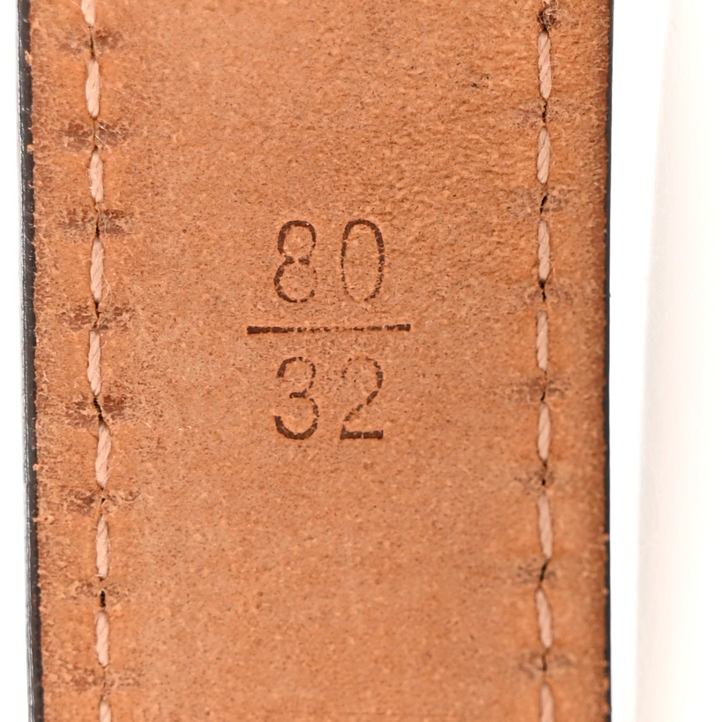 Damier Ebene 20mm Belt 80 32