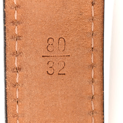 Louis Vuitton Damier Ebene 20mm Belt 80 32 6 of 8