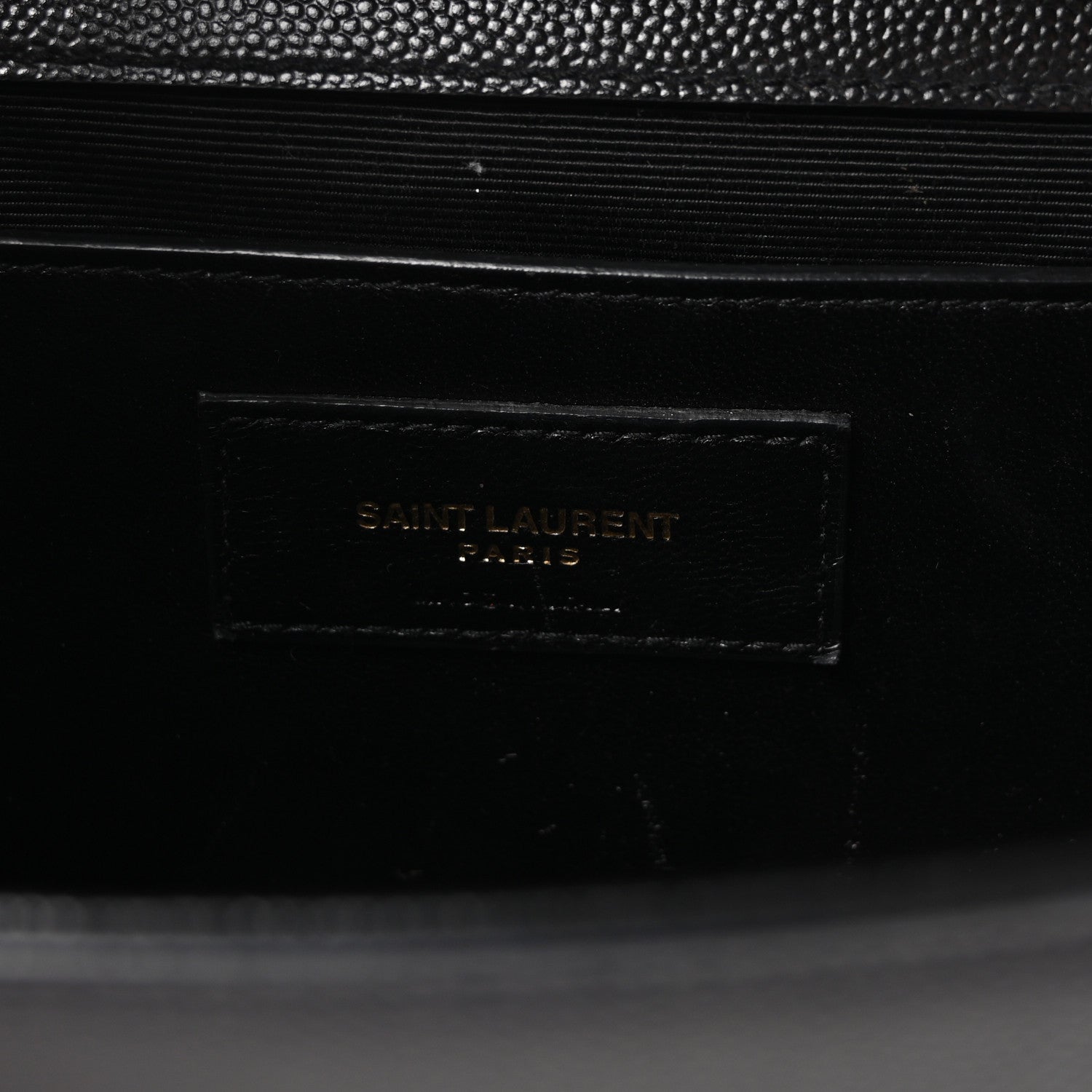 Saint Laurent Grain De Poudre Medium Classic Monogram Kate Satchel Black 6 of 9