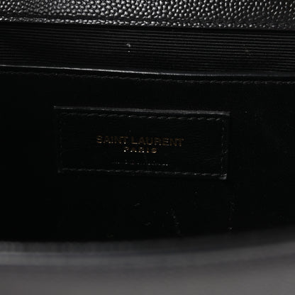 Saint Laurent Grain De Poudre Medium Classic Monogram Kate Satchel Black 6 of 9