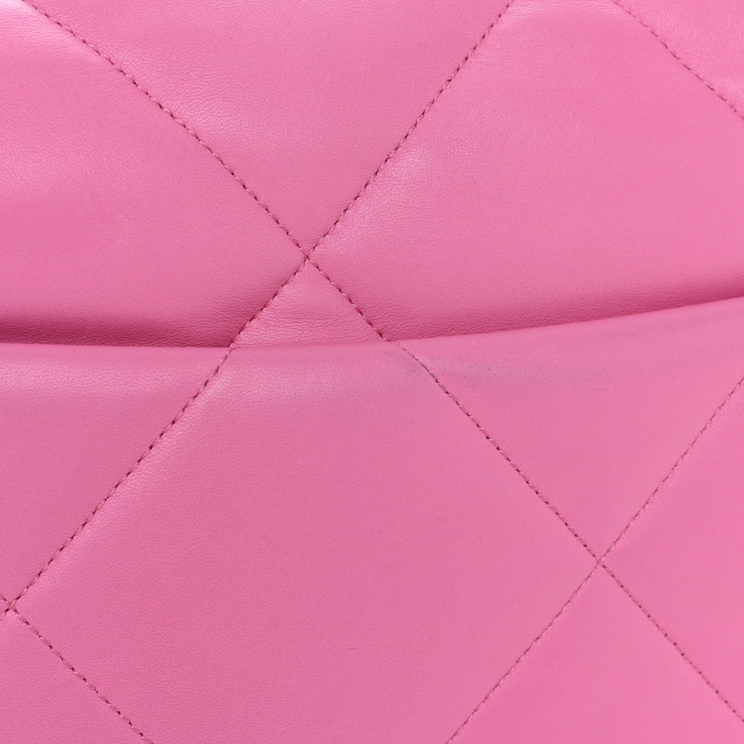 Chanel Lambskin Quilted Large Chanel 19 Flap Neon Pink 13 of 13