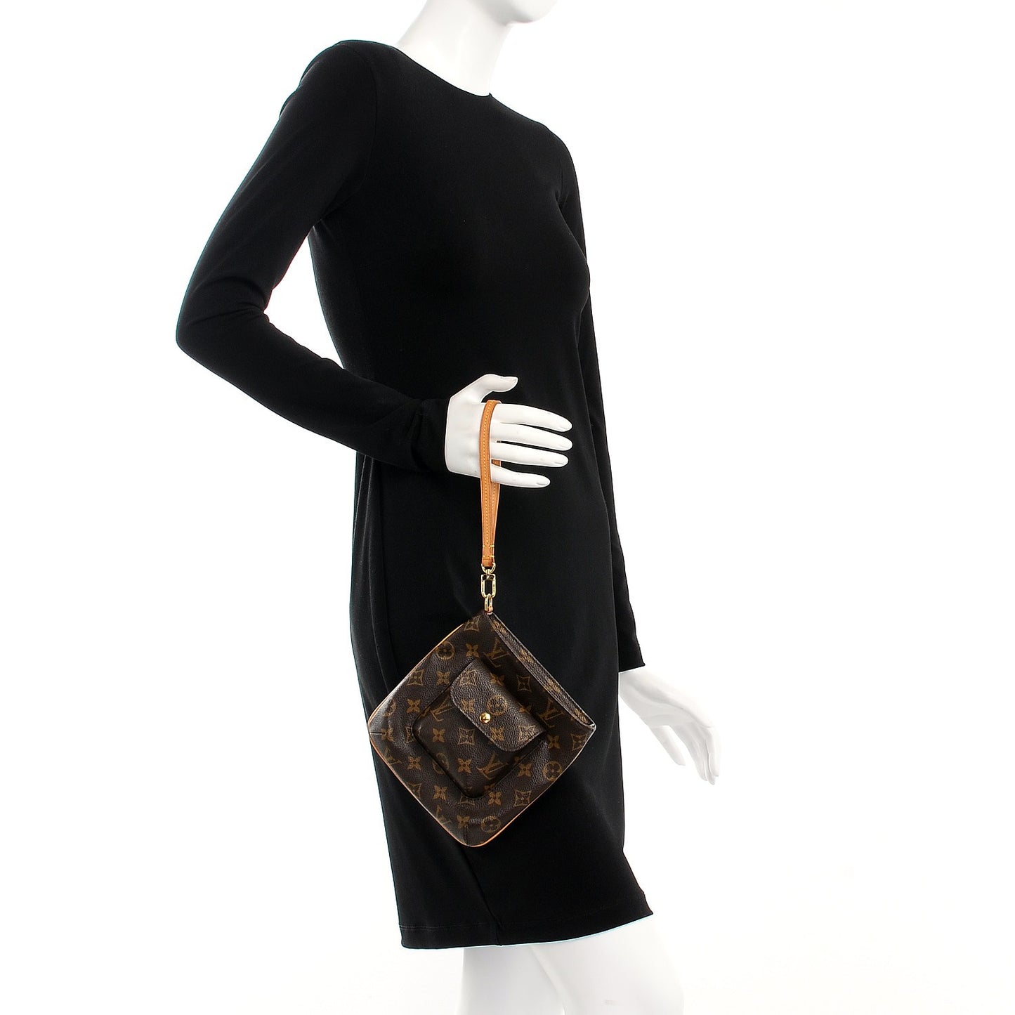 Monogram Partition Wristlet