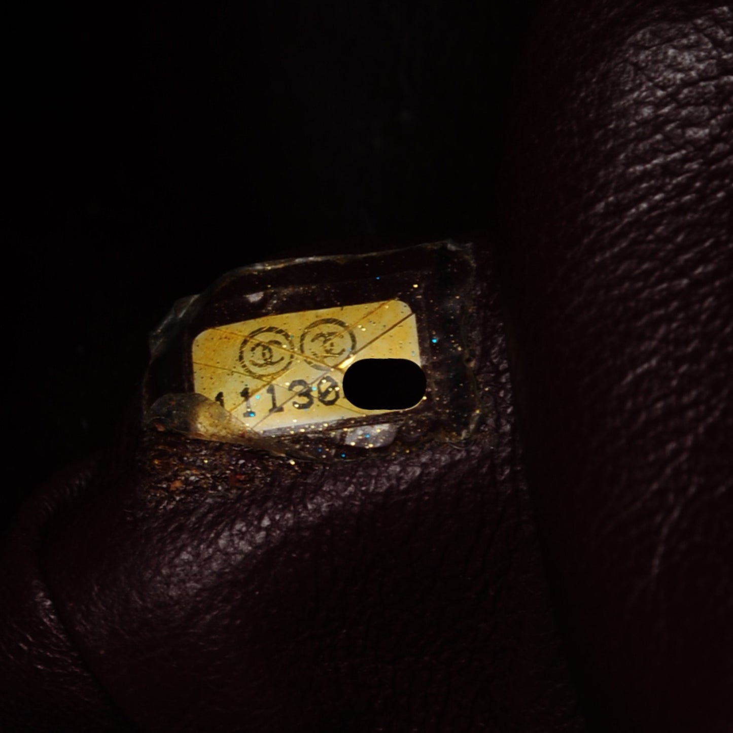 Distressed Patent Quilted 2.55 Reissue 228 Flap Black