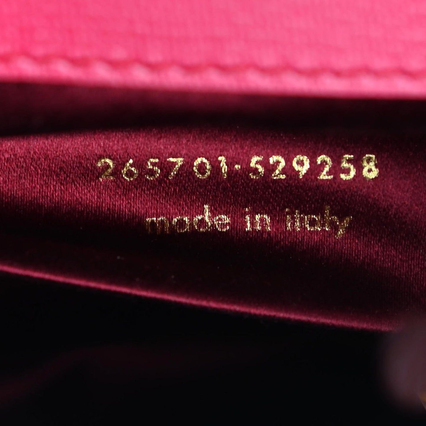 Calfskin Classic Y Ligne Clutch Fuchsia