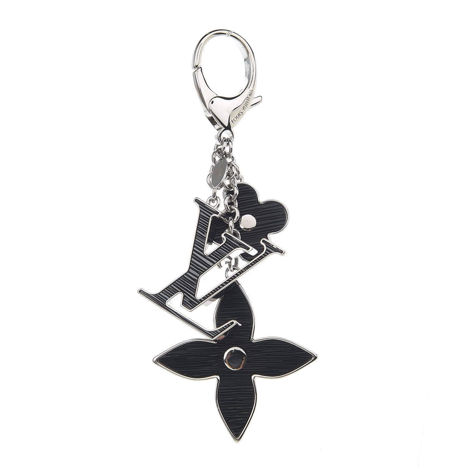 Louis Vuitton Electric Epi Fleur d'Epi Bag Charm Black 1 of 3