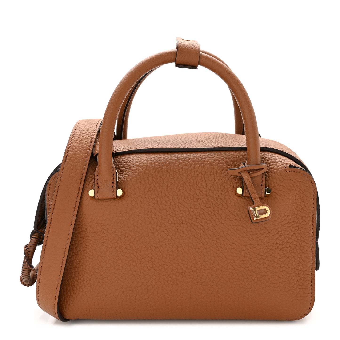 Grained Calfskin Mini Cool Box Satchel Vegetal