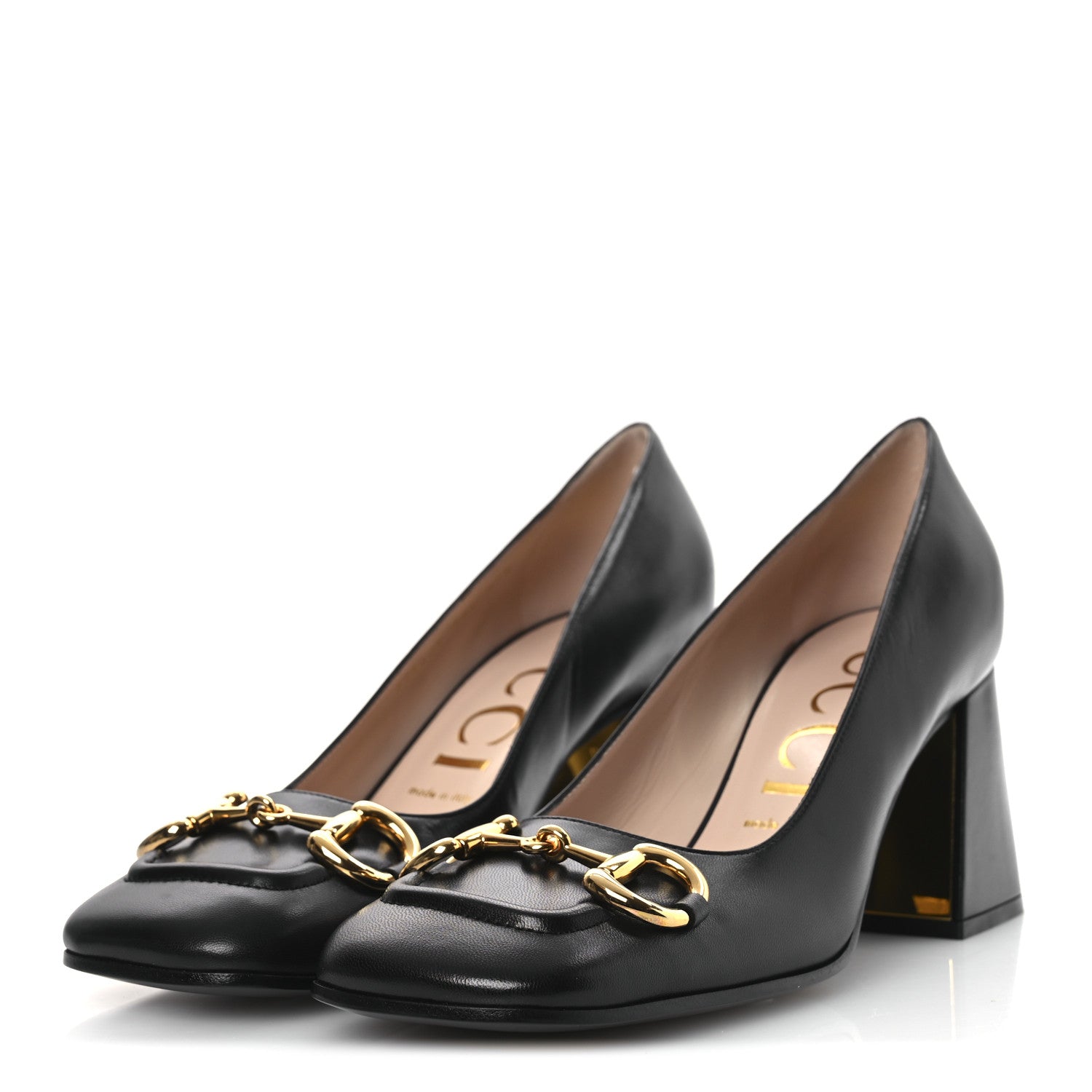 Gucci Malaga Kid Horsebit 75mm Pumps 39.5 Black 4 of 11