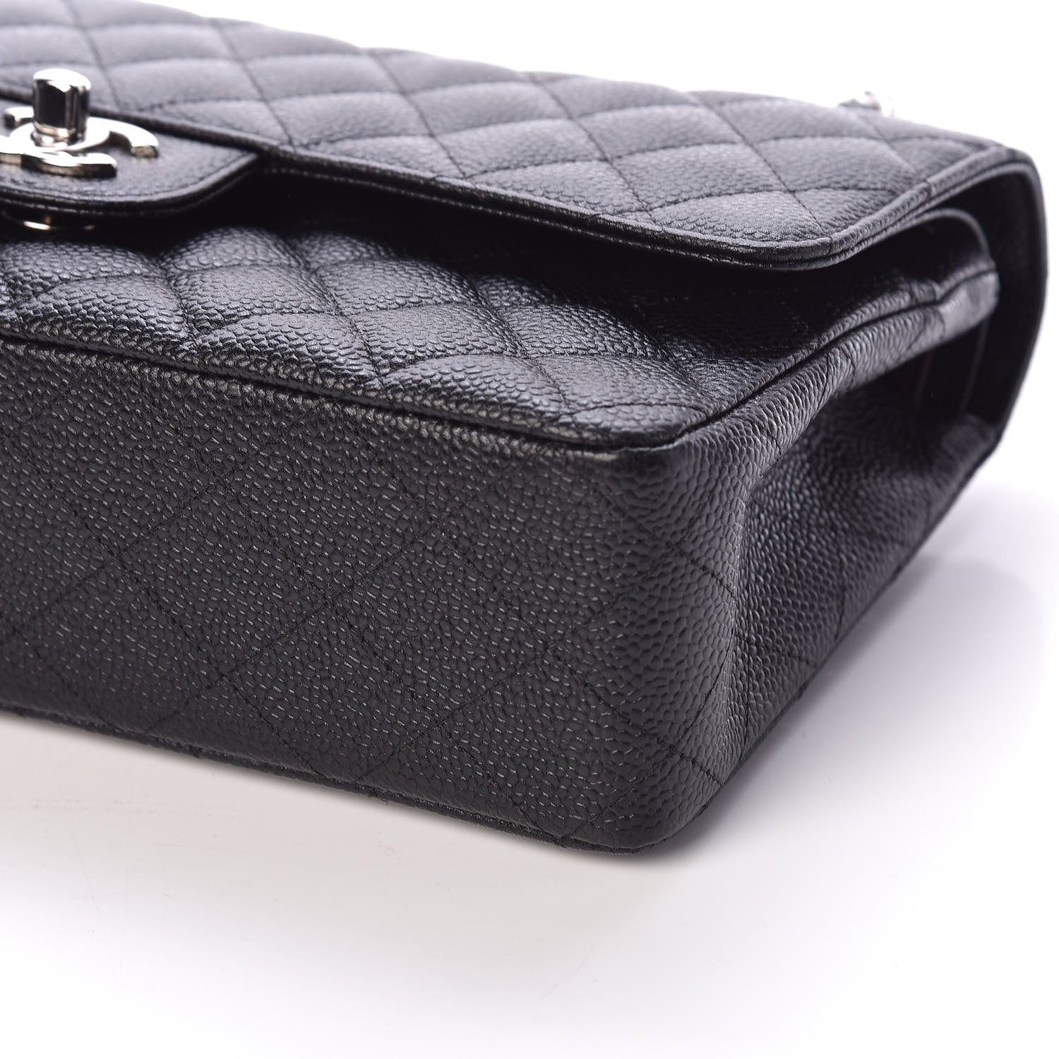 Chanel Caviar Quilted Medium Double Flap Black 7 of 12