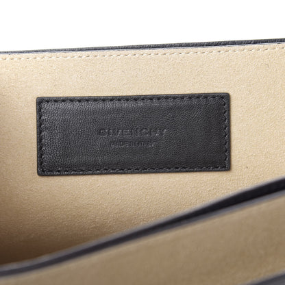 Givenchy Crinkled Patent Calfskin Medium GV3 Flap Black Burgundy 8 of 10