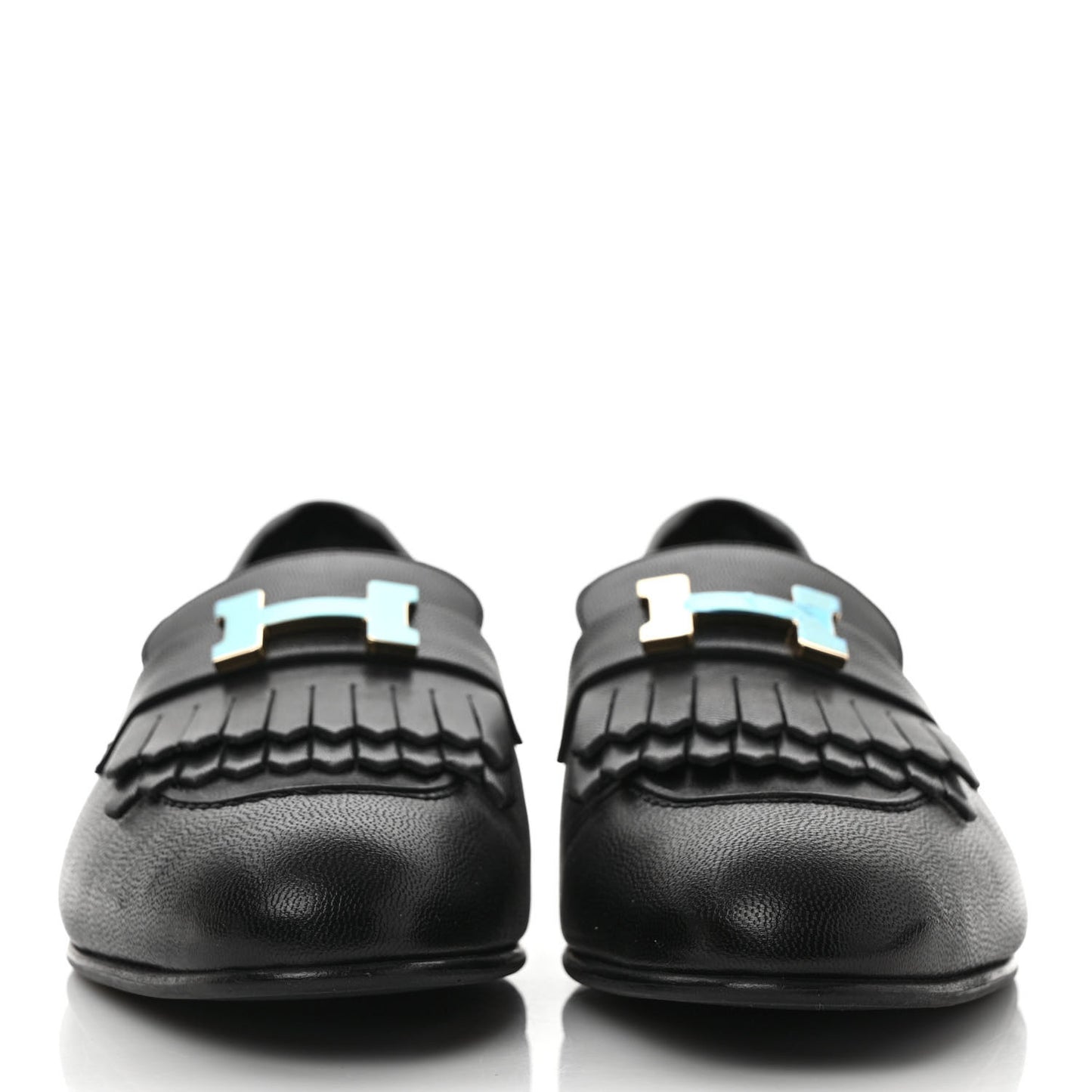 Goatskin Womens Royal Loafers 39 Black