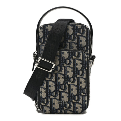 Christian Dior Oblique Micro Rider Pouch Blue 1 of 13