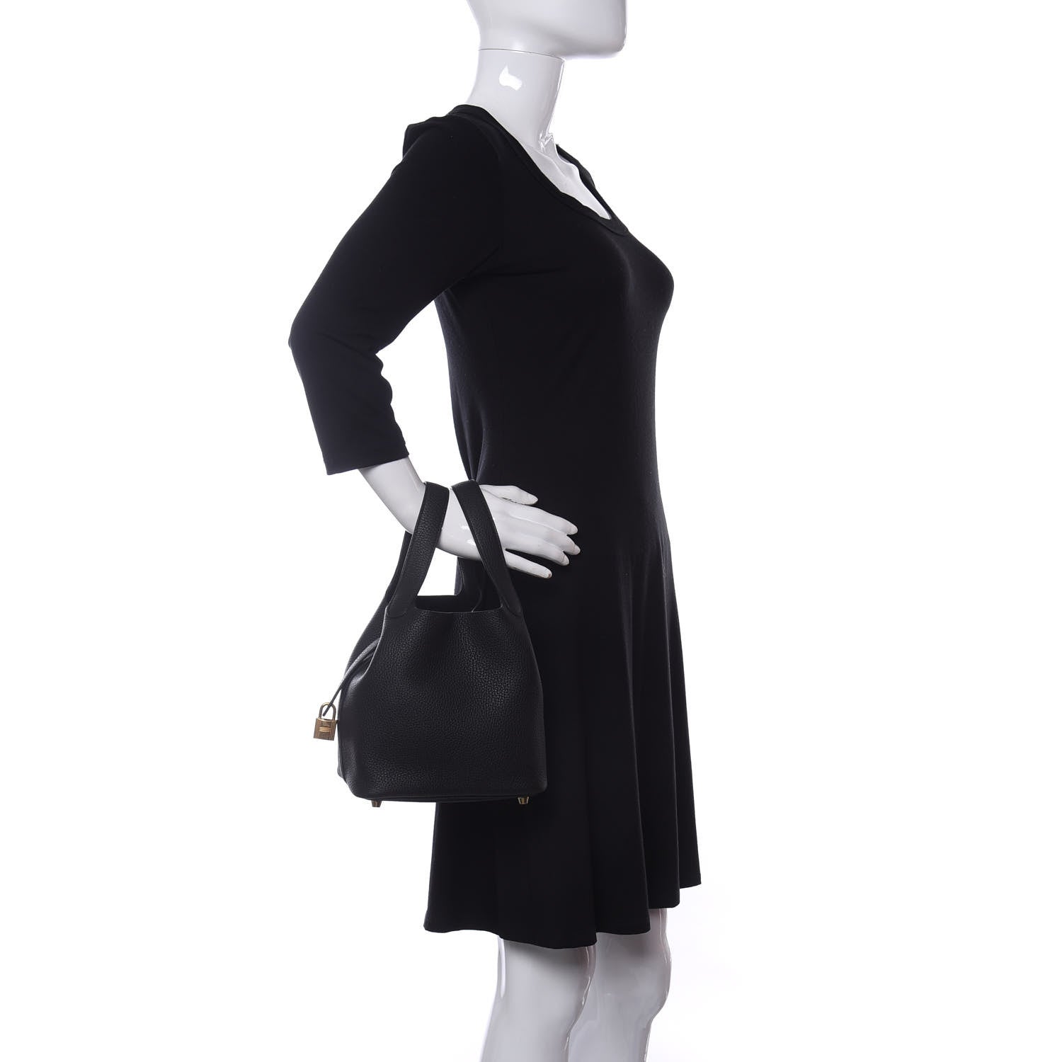 Hermes Taurillon Clemence Picotin Lock 18 PM Black 2 of 11